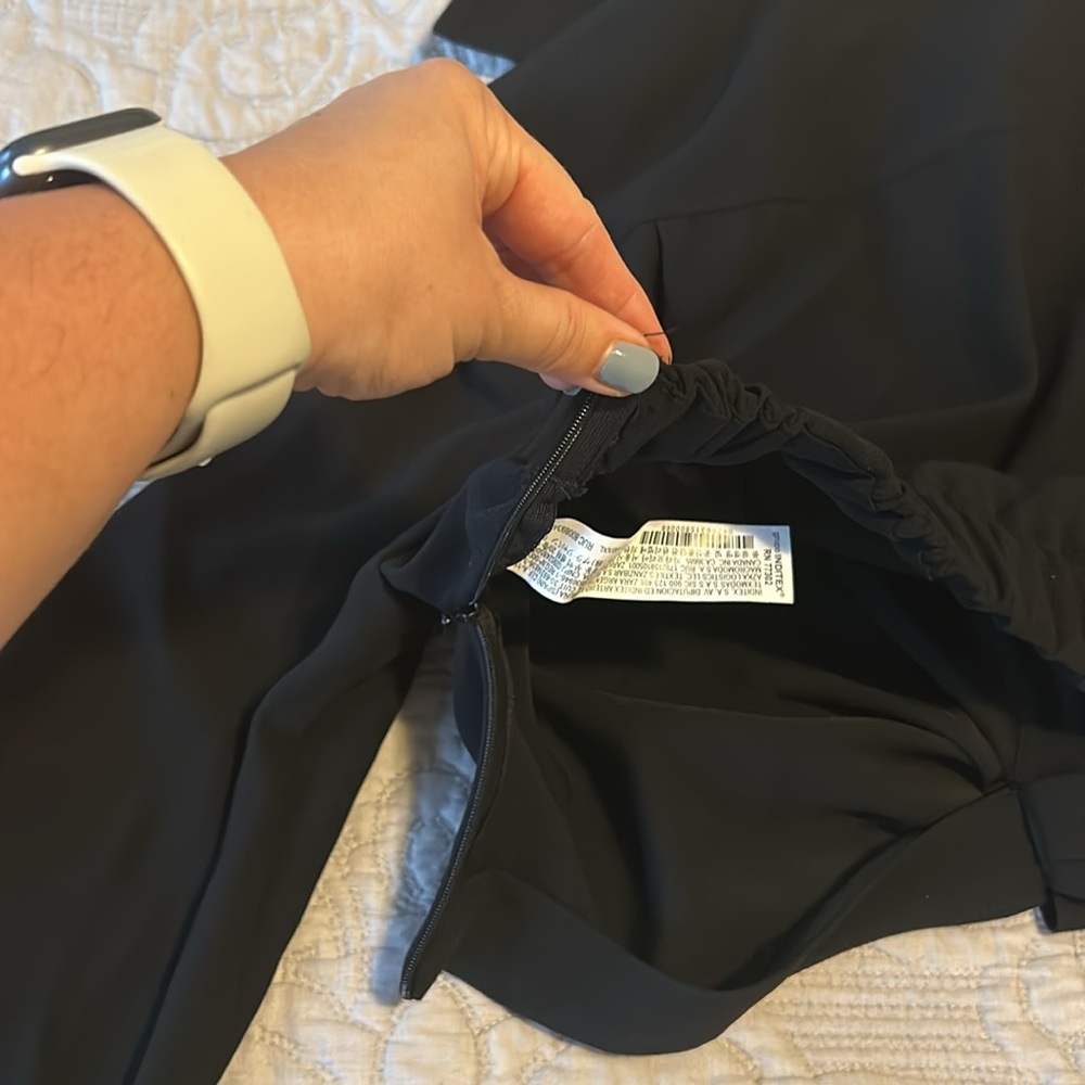 NWT ZARA PLEATED CROP TOP, Black, Size XXL - Picture 14 of 16